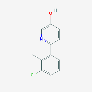 2-(3-Chloro-2-methylphenyl)-5-hydroxypyridine, 95%