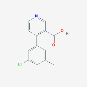 4-(3-Chloro-5-methylphenyl)nicotinic acid, 95%