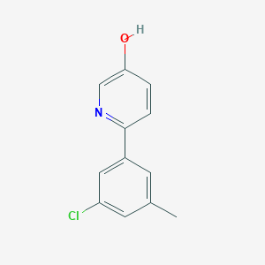 2-(3-Chloro-5-methylphenyl)-5-hydroxypyridine, 95%