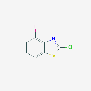 molecular formula C7H3ClFNS B064148 2-氯-4-氟苯并噻唑 CAS No. 182344-56-5