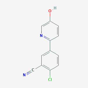 2-(4-Chloro-3-cyanophenyl)-5-hydroxypyridine, 95%