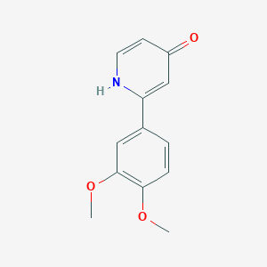 2-(3,4-Dimethoxyphenyl)-4-hydroxypyridine, 95%