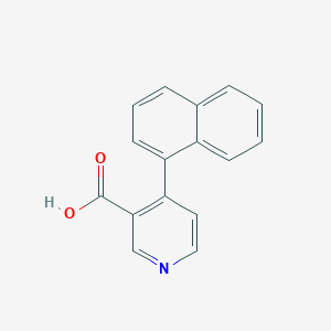 molecular formula C16H11NO2 B6415056 4-(Naphthalen-1-yl)nicotinic acid, 95% CAS No. 1261908-60-4