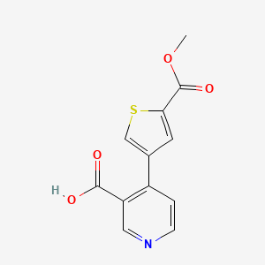 4-[5-(Methoxycarbonyl)thiophen-3-yl]nicotinic acid, 95%