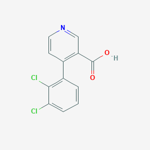 molecular formula C12H7Cl2NO2 B6415199 4-(2,3-Dichlorophenyl)nicotinic acid, 95% CAS No. 1261974-34-8