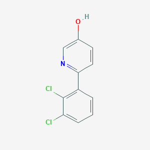 molecular formula C11H7Cl2NO B6415225 2-(2,3-Dichlorophenyl)-5-hydroxypyridine, 95% CAS No. 1261910-43-3