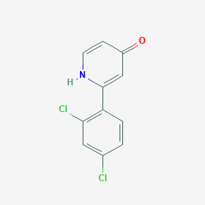 molecular formula C11H7Cl2NO B6415232 2-(2,4-Dichlorophenyl)-4-hydroxypyridine CAS No. 1261894-99-8