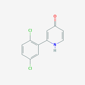 molecular formula C11H7Cl2NO B6415287 2-(2,5-Dichlorophenyl)pyridin-4(1H)-one CAS No. 1261986-03-1