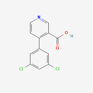 molecular formula C12H7Cl2NO2 B6415295 4-(3,5-Dichlorophenyl)nicotinic acid, 95% CAS No. 1261939-11-0