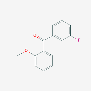 molecular formula C14H11FO2 B064153 3-Fluoro-2'-methoxybenzophenone CAS No. 170019-17-7