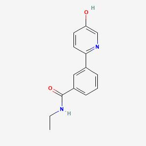 molecular formula C14H14N2O2 B6415331 N-ethyl-3-(5-hydroxypyridin-2-yl)benzamide CAS No. 1261939-23-4