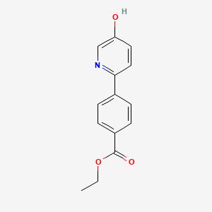 2-(4-Ethoxycarbonylphenyl)-5-hydroxypyridine, 95%
