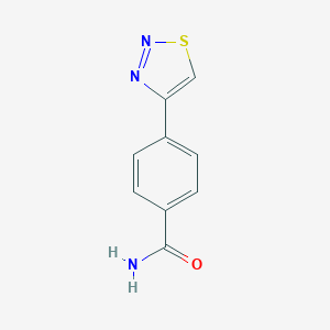 molecular formula C9H7N3OS B064157 4-(1,2,3-Thiadiazol-4-yl)benzamide CAS No. 175205-53-5