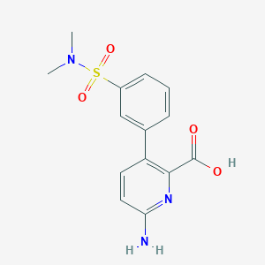 6-Amino-3-(3-N,N-dimethylsulfamoylphenyl)picolinic acid, 95%
