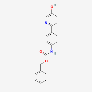 molecular formula C19H16N2O3 B6416048 2-(4-Cbz-Aminopheny)-5-hydroxypyridine, 95% CAS No. 1261915-04-1