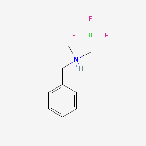 molecular formula C9H13BF3N B6416084 [(N-Benzyl-N-methylammonium)methyl]trifluoroborate internal salt;  95% CAS No. 1268341-00-9