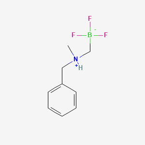 molecular formula C9H13BF3N B6416084 [(N-Benzyl-N-methylammonium)methyl]trifluoroborate internal salt CAS No. 1268341-00-9