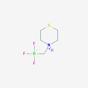 molecular formula C5H11BF3NS B6416088 Potassium 4-trifluoroboratomethylthiomorpholine;  95% CAS No. 1268340-95-9