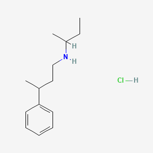 molecular formula C14H24ClN B6416099 (Butan-2-yl)(3-phenylbutyl)amine hydrochloride CAS No. 1240572-57-9