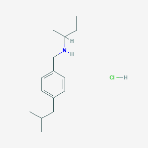 molecular formula C15H26ClN B6416110 (Butan-2-yl)({[4-(2-methylpropyl)phenyl]methyl})amine hydrochloride CAS No. 1240568-46-0