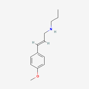 molecular formula C13H19NO B6416126 [(2E)-3-(4-Methoxyphenyl)prop-2-en-1-yl](propyl)amine CAS No. 928330-36-3
