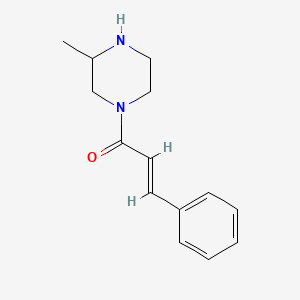 molecular formula C14H18N2O B6416137 (2E)-1-(3-Methylpiperazin-1-yl)-3-phenylprop-2-en-1-one CAS No. 1240590-99-1