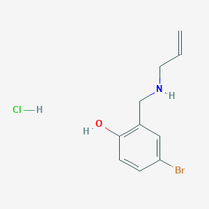 molecular formula C10H13BrClNO B6416151 4-Bromo-2-{[(prop-2-en-1-yl)amino]methyl}phenol hydrochloride CAS No. 1240570-79-9