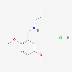molecular formula C12H20ClNO2 B6416162 [(2,5-Dimethoxyphenyl)methyl](propyl)amine hydrochloride CAS No. 1240567-41-2