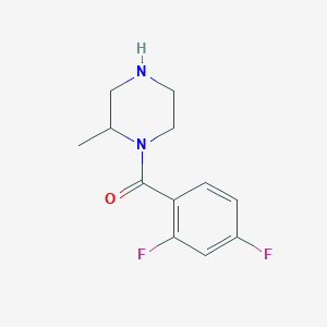 molecular formula C12H14F2N2O B6416173 1-(2,4-Difluorobenzoyl)-2-methylpiperazine CAS No. 1240578-61-3