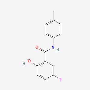 molecular formula C14H12INO2 B6416182 2-Hydroxy-5-iodo-N-p-tolyl-benzamide CAS No. 1280729-50-1