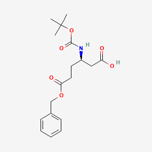 molecular formula C18H25NO6 B6416268 Boc-D-beta-homoglutamic acid(OBzl) CAS No. 1421258-63-0