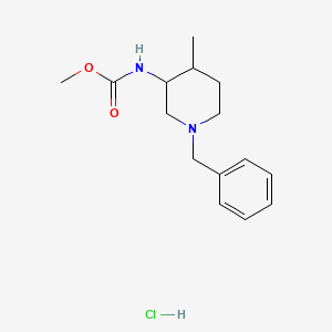 molecular formula C15H23ClN2O2 B6416269 Methyl 1-benzyl-4-methylpiperidin-3-ylcarbamate HCl CAS No. 1206824-67-0