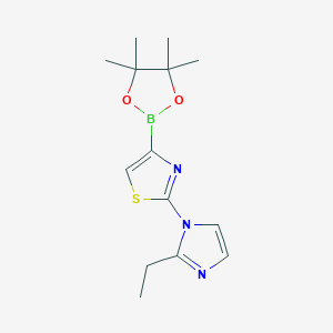 2-(2-Ethylimidazol-1-yl)thiazole-4-boronic acid pinacol ester