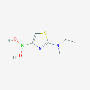 molecular formula C6H11BN2O2S B6416338 2-(N,N-Methylethylamino)thiazole-4-boronic acid CAS No. 1309982-54-4