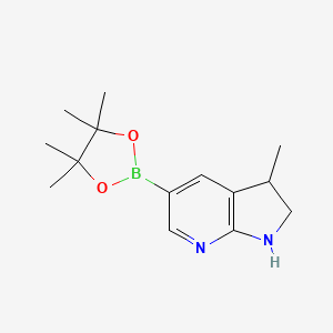 molecular formula C14H21BN2O2 B6416368 3-Methyl-2,3-dihydro-1H-Pyrrolo[2,3-b]pyridine-5-boronic acid pinacol ester CAS No. 1309980-59-3