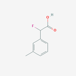 molecular formula C9H9FO2 B6416403 2-Fluoro-2-(m-tolyl)acetic acid CAS No. 1480013-06-6