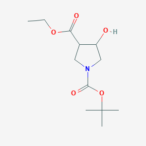 Ethyl 1-boc-4-hydroxypyrrolidine-3-carboxylate