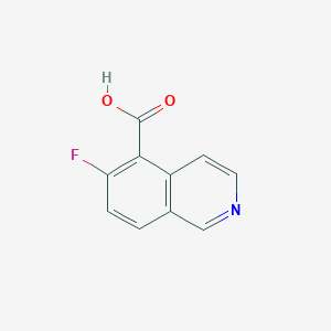 molecular formula C10H6FNO2 B6416436 6-氟代异喹啉-5-羧酸 CAS No. 1260835-91-3
