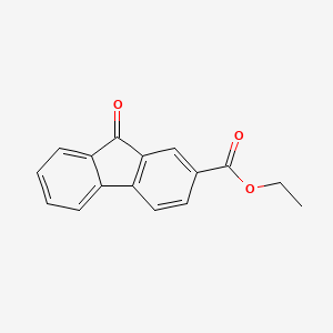 molecular formula C16H12O3 B6416437 9-Oxo-9H-fluorene-2-carboxylic acid ethyl ester, 97% CAS No. 860215-06-1