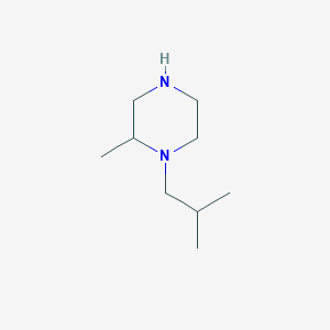 molecular formula C9H20N2 B6416450 2-Methyl-1-(2-methylpropyl)piperazine CAS No. 1226336-30-6