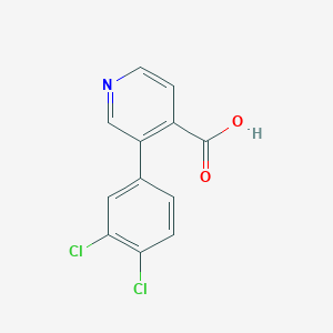 molecular formula C12H7Cl2NO2 B6416466 3-(3,4-Dichlorophenyl)isonicotinic acid, 95% CAS No. 1261945-31-6