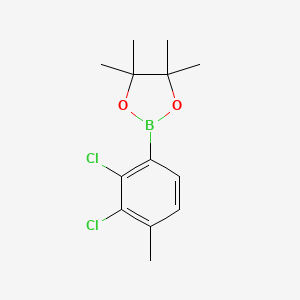 molecular formula C13H17BCl2O2 B6416516 2-(2,3-二氯-4-甲基苯基)-4,4,5,5-四甲基-1,3,2-二氧杂硼环丁烷 CAS No. 2121512-50-1