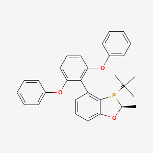 molecular formula C30H29O3P B6416535 (2S,3S)-3-(tert-Butyl)-4-(2,6-diphenoxyphenyl)-2-methyl-2,3-dihydrobenzo[d][1,3]oxaphosphole, 97% (>99% ee) CAS No. 2247163-02-4