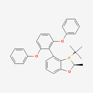 molecular formula C30H29O3P B6416535 (2S,3S)-3-(tert-Butyl)-4-(2,6-diphenoxyphenyl)-2-methyl-2,3-dihydrobenzo[d][1,3]oxaphosphole CAS No. 2247163-02-4