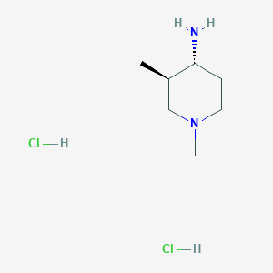 molecular formula C7H18Cl2N2 B6416543 trans-1,3-Dimethyl-piperidin-4-ylamine dihydrochloride CAS No. 2089381-13-3
