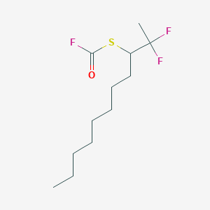 molecular formula C12H21F3OS B6416546 Carbonofluoridothioic acid S-[1-(1,1-difluoroethyl)nonyl]ester, 96% CAS No. 119454-15-8