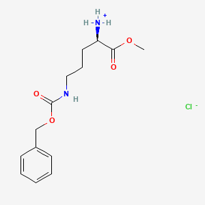 [(2R)-1-methoxy-1-oxo-5-(phenylmethoxycarbonylamino)pentan-2-yl]azanium;chloride