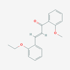 molecular formula C18H18O3 B6416559 (2E)-3-(2-Ethoxyphenyl)-1-(2-methoxyphenyl)prop-2-en-1-one CAS No. 1175867-24-9