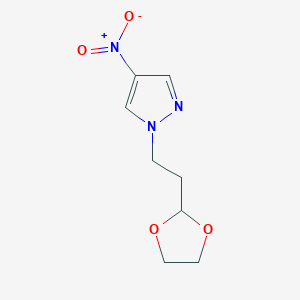 1-[2-(1,3-Dioxolan-2-yl)ethyl]-4-nitro-1H-pyrazole