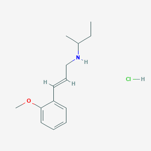 (Butan-2-yl)[(2E)-3-(2-methoxyphenyl)prop-2-en-1-yl]amine hydrochloride
